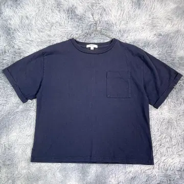 니코앤드 [3] 반팔 티셔츠 네이비 얇은 소재 빅 사이즈 여성용