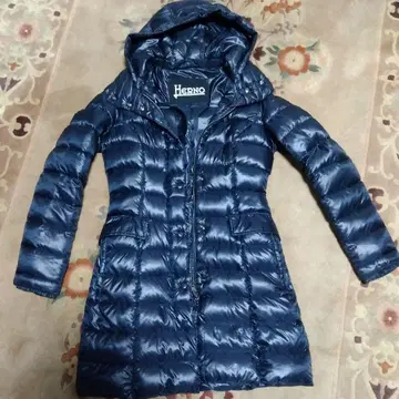 Herno 후드 부착 네이비 다운 자켓