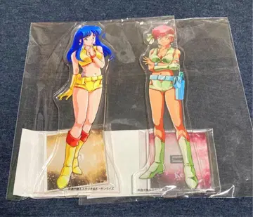 더티 페어 아크릴 스탠드 유리 & 케이 미개봉 새상품