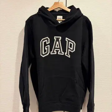 GAP 블랙 속기모 후드티 L 사이즈