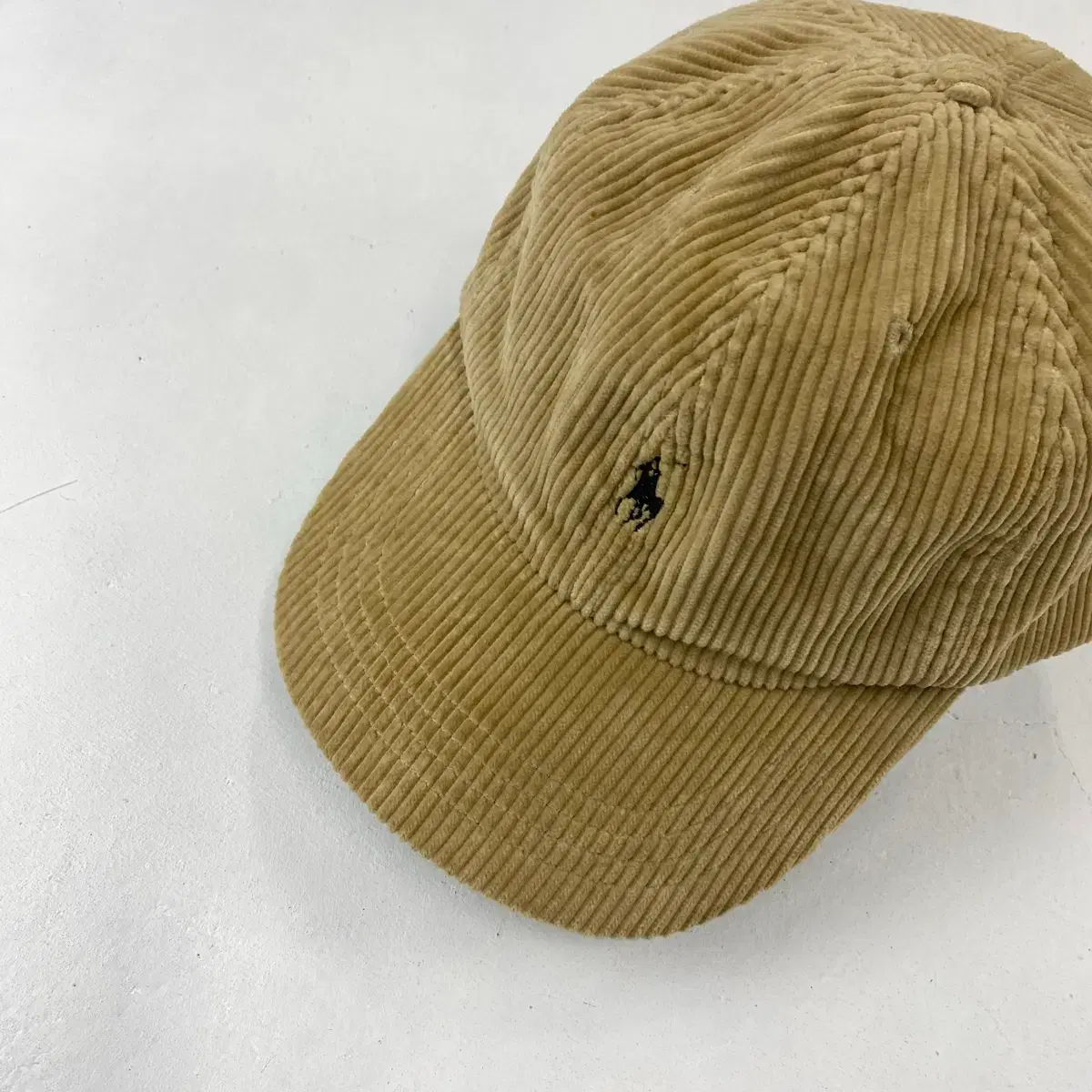 90s Polo Ralph Lauren Beige Corduroy Ball Cap