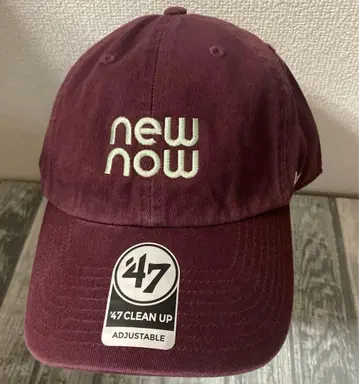 newnow 에이쿠라 나나 뉴나우 크림슨 캡 모자