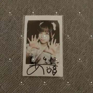 iLife 의자 폴라로이드 사인 있음