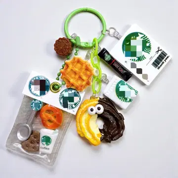 주렁주렁 키링 초코 가케 쿠키 카페 아메리칸 디저트
