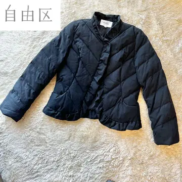 자유구 다운 자켓 숏 기장 퀼팅 38 블랙 아우터