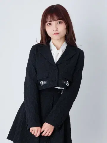 레오파드 무늬 블랙 셋업