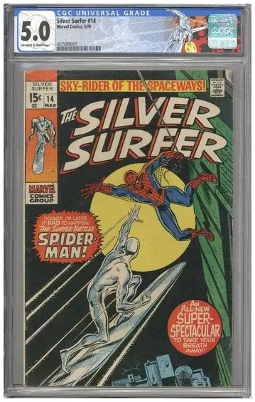 아메리칸 코믹스 리프 Silver Surfer #14 CGC 5.0