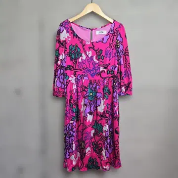 새상품급 tibi New York 원피스 데시구알 실크 100%