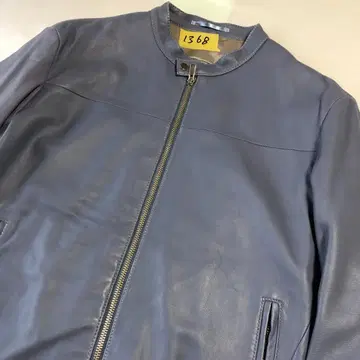 아바하우스 레어 컬러 양가죽 라벤더 가죽 자켓 싱글 라이더