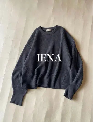 이에나 IENA 크루넥 골지 울 니트