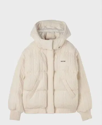 The toe Shard Knit Down 화이트