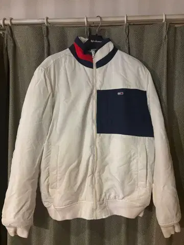 Tommy Jeans 나일론 자켓 화이트/네이비