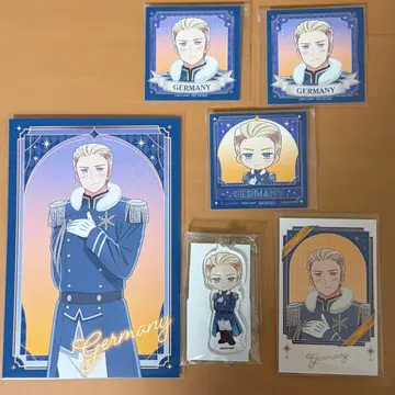 헤타리아 독일 아모카페 포스카 아크릴 스탠드 정사각형 씰 포토 카드