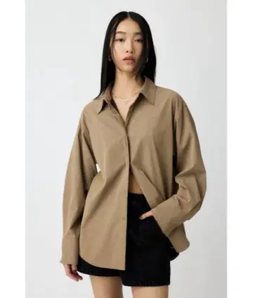 moussy F/LEATHER 셔츠