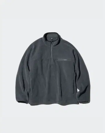 플리스 오버사이즈 하프 지퍼 풀오버 4XL