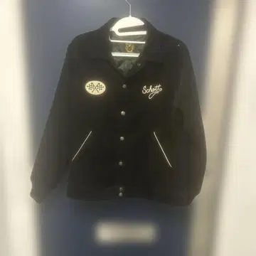 Schott 블랙 코듀로이 자켓