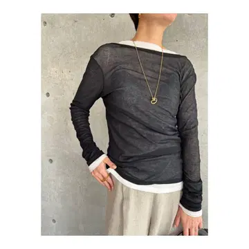 한정 가격 카오스 파티 롱 슬리브 T셔츠 블랙 Free