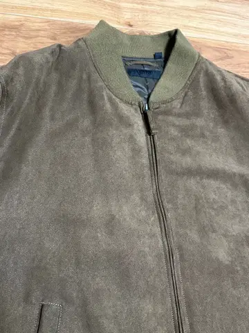 유니클로 남성용 아우터 블루종 스웨이드 느낌 브라운