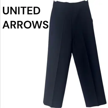 UNITED ARROWS 슬랙스 팬츠 네이비 와이드 고품질