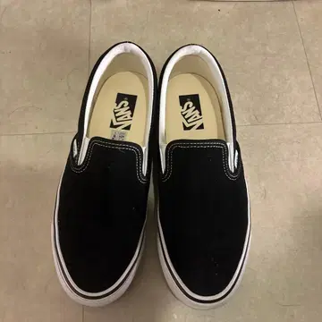 VANS 프리미엄 슬립온98 스웨이드 블랙 26.5cm