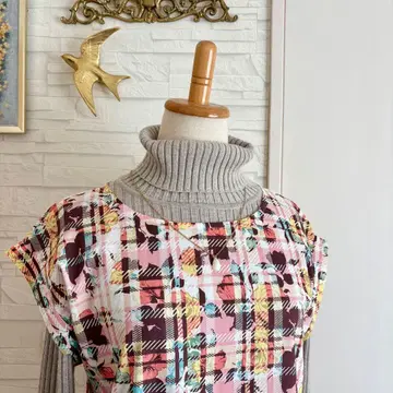 리버티 카라인레벨 프렌치 개더 원피스 오버롤 스커트