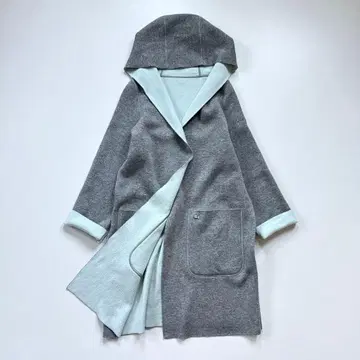 새상품급 폭시 캐시미어 100% 코트 더블 페이스 리버서블