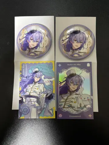 니지산지 호시미치 쇼 산리오 폴라로이드 캔 배지 등신