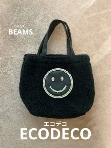 [ ECODECO ] 에코데코 보아 스마일 토트백 BEAMS 빔즈