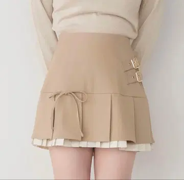 Prichou 프릴 플리츠 미니 스커트