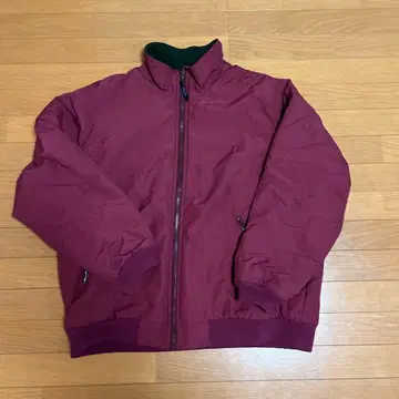 L.L.Bean 버건디 나일론 자켓