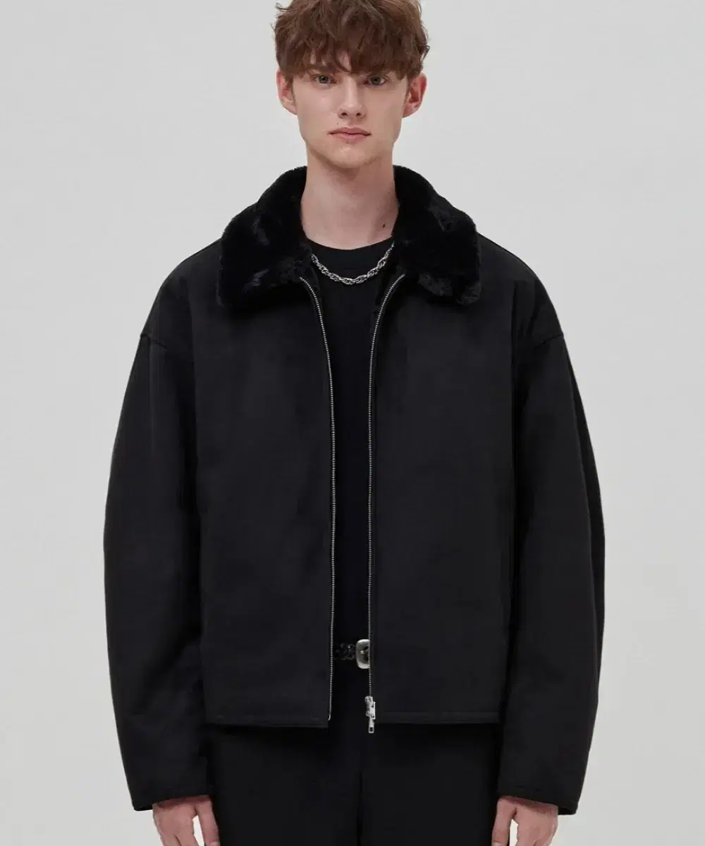 [Real Photos Exist] Doffjason Mouton Jacket Suede Mustang Black L