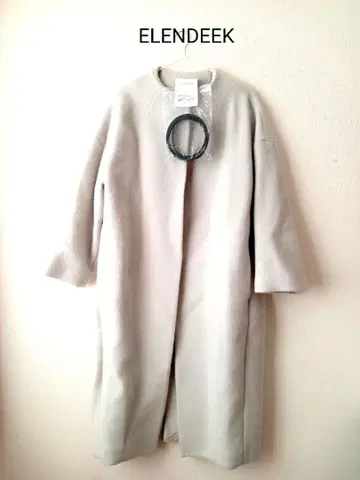 정가 53,900엔 정도 미사용 ELENDEEK 노카라 코트 벨트 포함