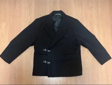 CLEL 블랙 더블 브레스트 테일러드 자켓 M 사이즈