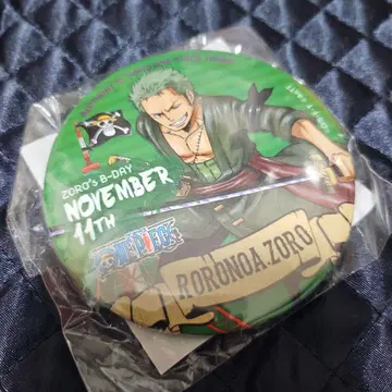 [ 미개봉 새상품 ] 원피스 타워 로로노아 조로 벌스데이 캔뱃지