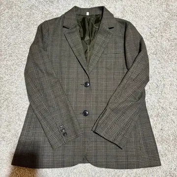 [새상품급] 무인양품 체크 무늬 자켓