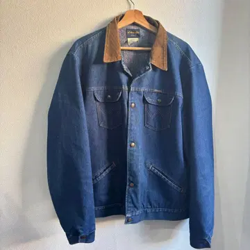 90s Wrangler USA제 코듀로이 옷깃 데님 자켓 48