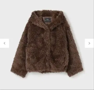 그레이스 콘티넨탈 인조 모피 블루종