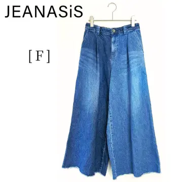 [ 지나시스 ] 와이드 데님 배기 팬츠 블루 3525