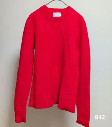 23구 HOMME 울 니트 영국 방적사 사용 46 긴팔 니트 스웨터