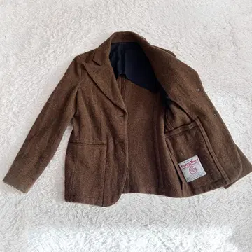 마가렛호웰 x 해리스 트위드 S 상당 자켓 브라운 울 1