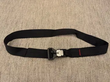 BRIEFING 블랙 나일론 벨트