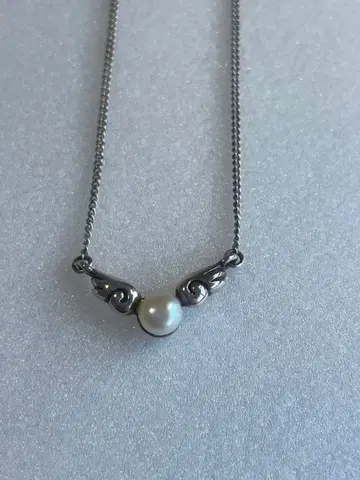 천사의 깃털 진주 목걸이 실버 목걸이 silver925