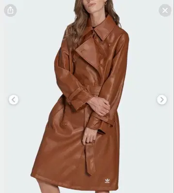 adidas 브라운 트렌치코트 L 사이즈