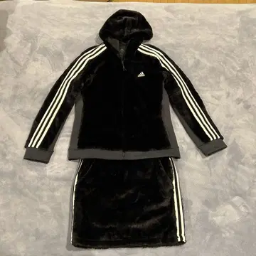 adidas 플리스 셋업 L 블랙