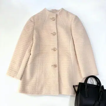 [ 새상품급 ] Leilian AGNONA 샤기 코트 울 알파카 일본제