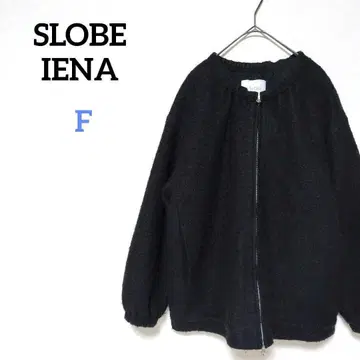 슬로브 이에나 크루넥 개더 블루종 블랙 자켓 2021 모델