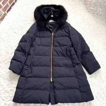 새상품급 PLST 플라스테 롱 다운 코트 퍼 네이비 빅 사이즈