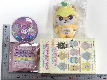 산리오 캐릭터 퓨로랜드 네오 나츠마츠리 캔뱃지 봉제 인형