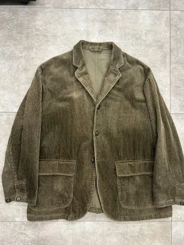 올리브 코듀로이 테일러드 자켓 빔즈