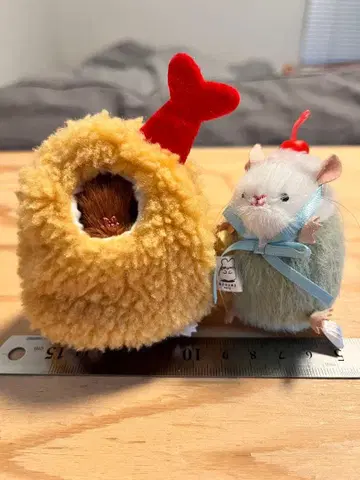 쥐 봉제 인형 & 인형옷 컬렉션 가챠 캡슐 토이